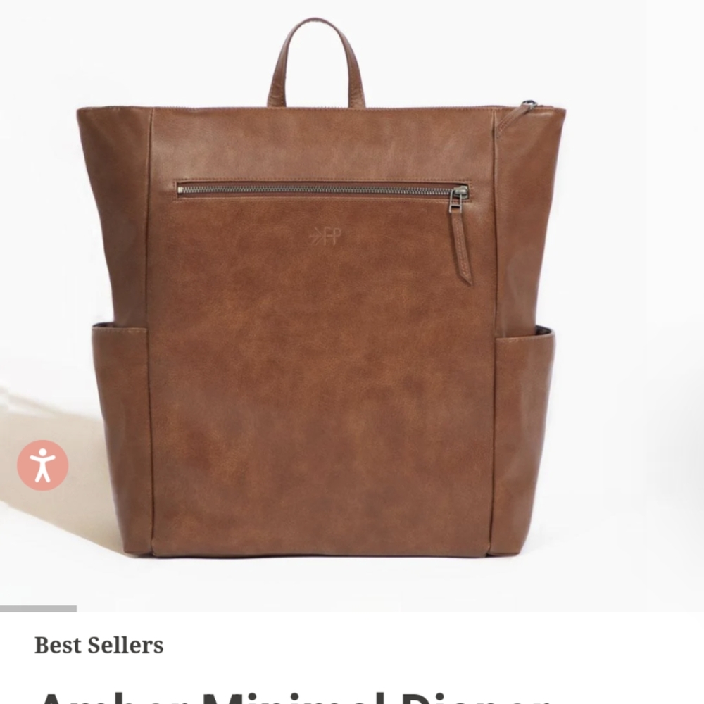 Freshly Picked Minimalist diaper bag in Amber